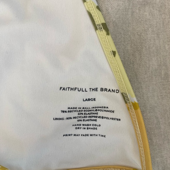 Faithfull the Brand Isa Bikini Swimsuit Top - Picture 4 of 6